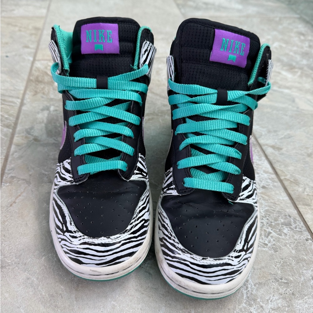 Nike Dunk 6.0 Premium High Liquid City Liberty Zebra Sky Rare - Picture 3 of 11